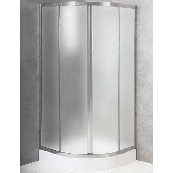 Душевое ограждение BelBagno 90x90 см DUE-R-2-90-P-Cr, хром/матовое - фото 