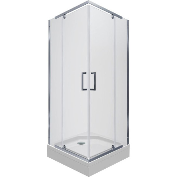 Душевое ограждение Triton Каппа 90x90 см, хром/прозрачное - фото 