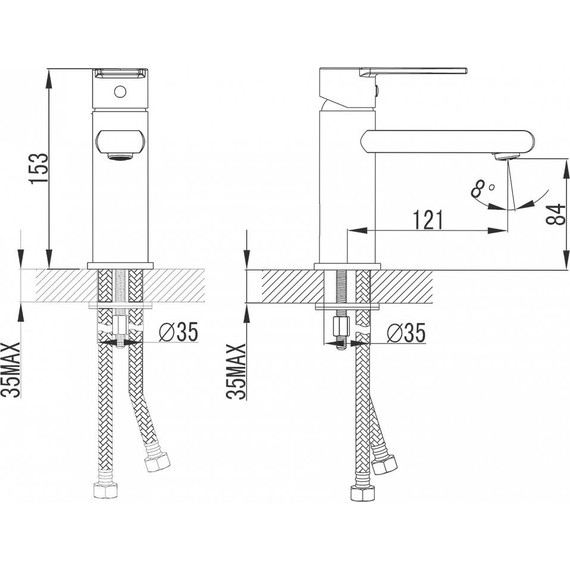 Смеситель для раковины Azario Faro AZ-PS16459C - фото 2