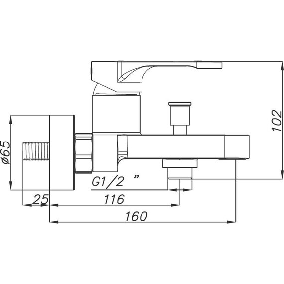 Смеситель для ванны Azario Viano AZ-158305024, черный, Цвет производителя: чёрный - фото 2