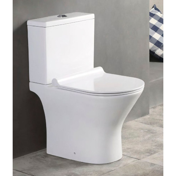 Унитаз-компакт безободковый Azario Verde AZ-2224 с крышкой микролифт - фото, картинка 2 Унитаз-компакт безободковый Azario Verde AZ-2224 с крышкой микролифт - фото 2