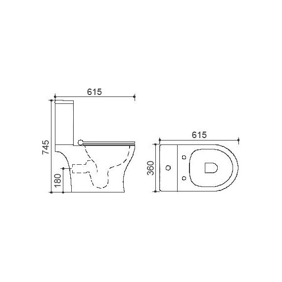 Унитаз-компакт безободковый Azario Verde AZ-2224 с крышкой микролифт - фото, картинка 3 Унитаз-компакт безободковый Azario Verde AZ-2224 с крышкой микролифт - фото 3