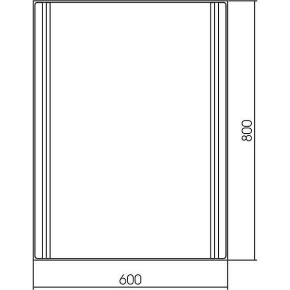 Зеркало Azario Aldo 60 см LED-00002528 - фото 4