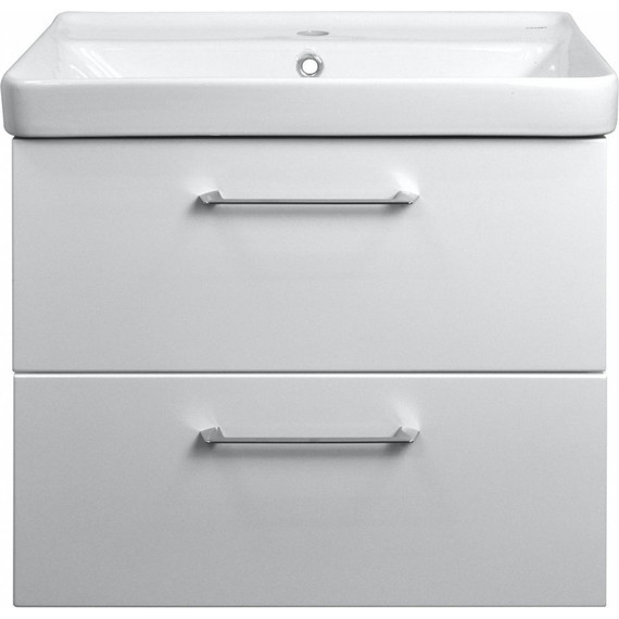 Тумба подвесная с раковиной Azario Ника 60 см CS00080143, белый - фото, картинка 2 Тумба подвесная с раковиной Azario Ника 60 см CS00080143, белый - фото 2