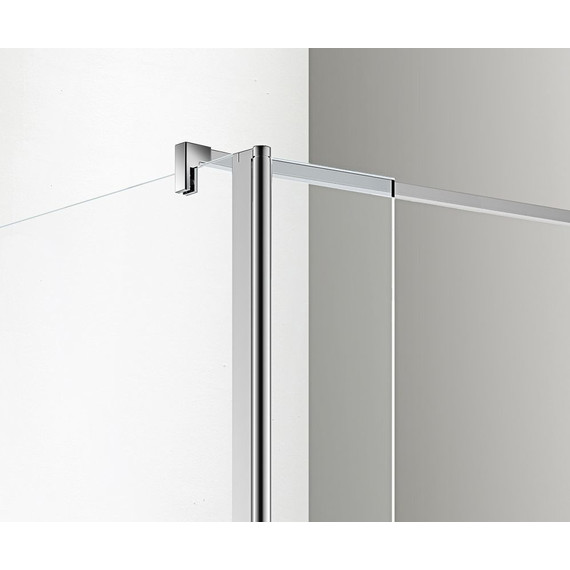 Душевая перегородка Azario Chicago 100 см AZ-NAR6321 1000 (стекло 8 мм) с кронштейном в комплекте, хром/прозрачное - фото 3