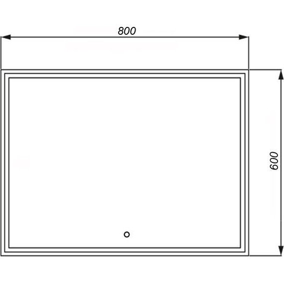 Зеркало Azario Classico Quadrato 80 см CS00078950 - фото 4