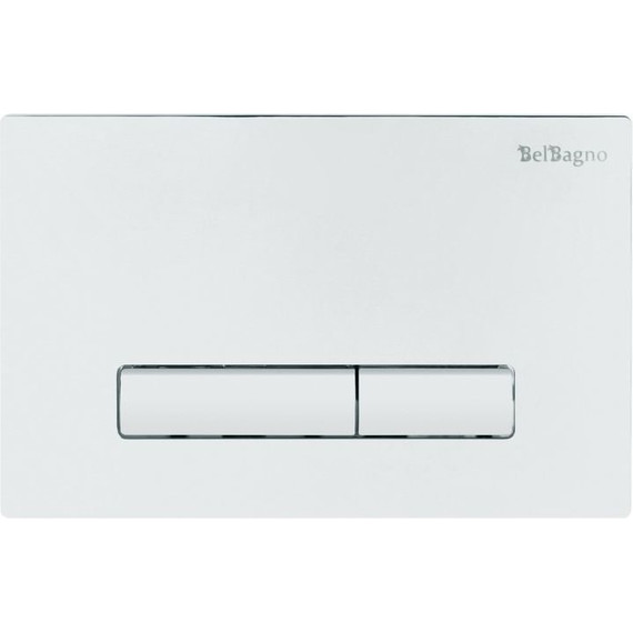 Инсталляция с подвесным безободковым унитазом BelBagno Loto BB070CHR/SC/BB002-80/BB005-PR-CHROME (кнопка смыва Genova, белый) - фото 4