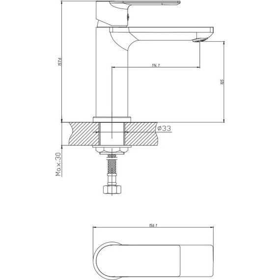 Смеситель для раковины с лейкой для биде Haiba HB12505 - фото 2