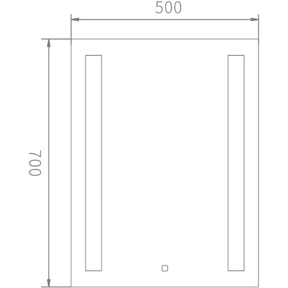 Зеркало Haiba Led 50 см HB663 - фото 2