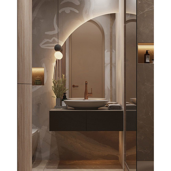 Зеркало Azario Mario 68 см LED-00002525 - фото 3