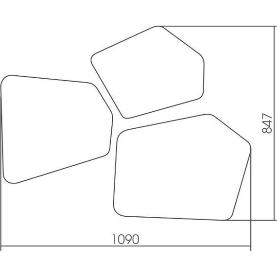 Зеркало Azario Bionic 109 см LED-00002547 - фото 4