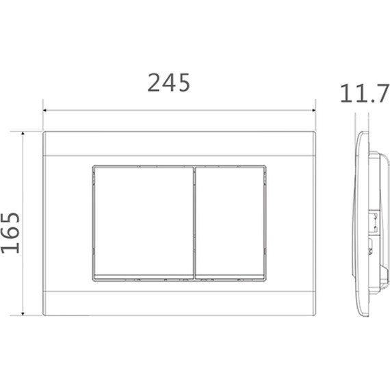 Кнопка смыва Charus Minimalista FP.310.46.01, лондонский туман - фото, картинка 2 Кнопка смыва Charus Minimalista FP.310.46.01, лондонский туман - фото 2