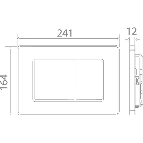 Кнопка смыва Charus Robusto FP.310.GSS.05, глянцевая сталь - фото, картинка 2 Кнопка смыва Charus Robusto FP.310.GSS.05, глянцевая сталь - фото 2