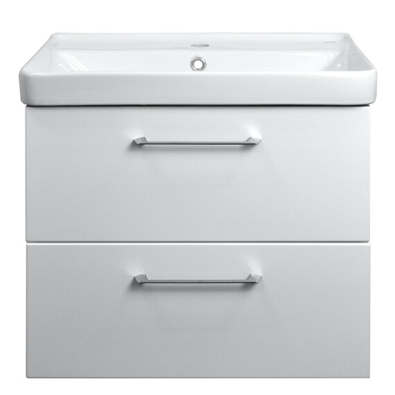 Тумба подвесная с раковиной Azario Ника 60 см CS00080143, белый - фото 