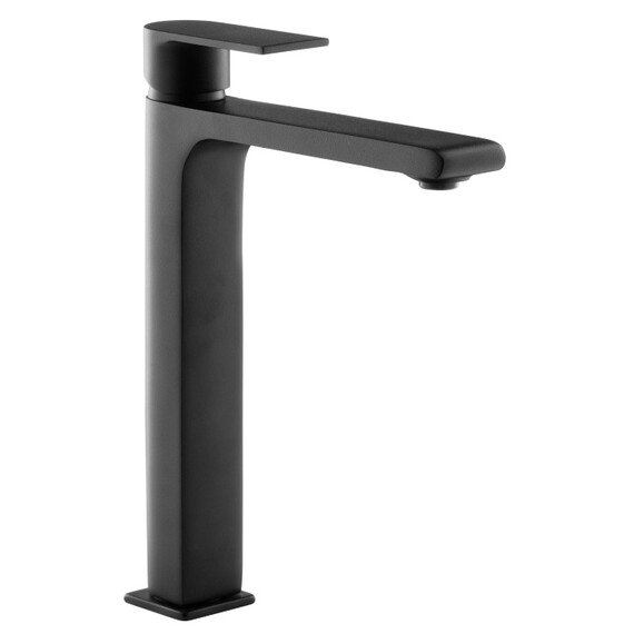 Смеситель для раковины высокий Azario Delano AZ-158445524, черный, Цвет производителя: чёрный - фото 