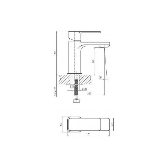Смеситель для раковины Mixxus Premium Felix HB0756 - фото 3