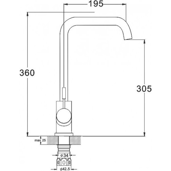 Смеситель для кухни Mixxus Premium Hans MP0014, белый - фото 2