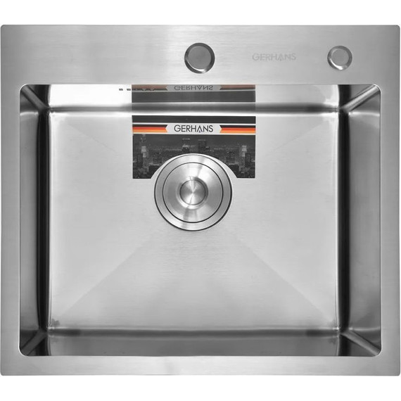 Кухонная мойка Gerhans K35044 1 мм, нержавеющая сталь, Цвет производителя: нержавеющая сталь - фото, картинка 2 Кухонная мойка Gerhans K35044 1 мм, нержавеющая сталь, Цвет производителя: нержавеющая сталь - фото 2