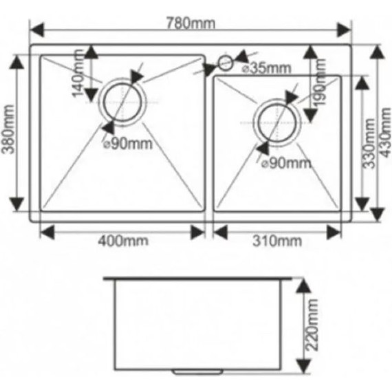Кухонная мойка Gerhans K37843-S 1 мм, нержавеющая сталь, Цвет производителя: нержавеющая сталь - фото 9