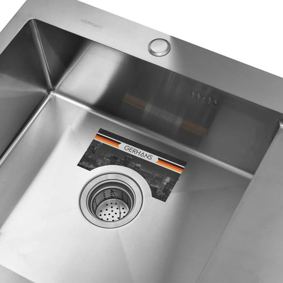 Кухонная мойка Gerhans K37851-L 1 мм, нержавеющая сталь L, Цвет производителя: нержавеющая сталь - фото 5
