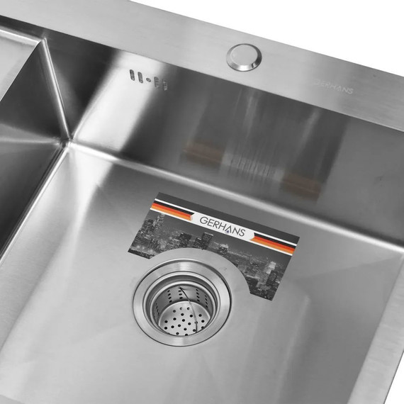 Кухонная мойка Gerhans K37851-R 1 мм, нержавеющая сталь R, Цвет производителя: нержавеющая сталь - фото 6