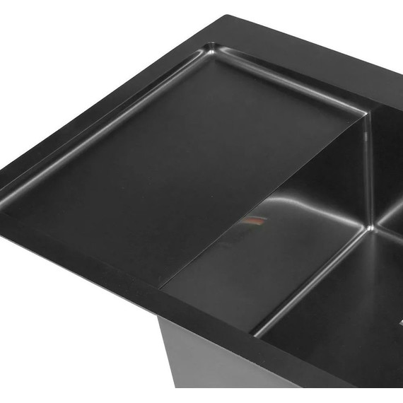 Кухонная мойка Gerhans K37851B-R 1 мм, PVD графит R, Цвет производителя: графит - фото 4