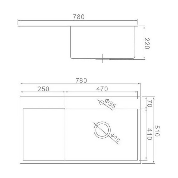 Кухонная мойка Gerhans K37851B-R 1 мм, PVD графит R, Цвет производителя: графит - фото 10
