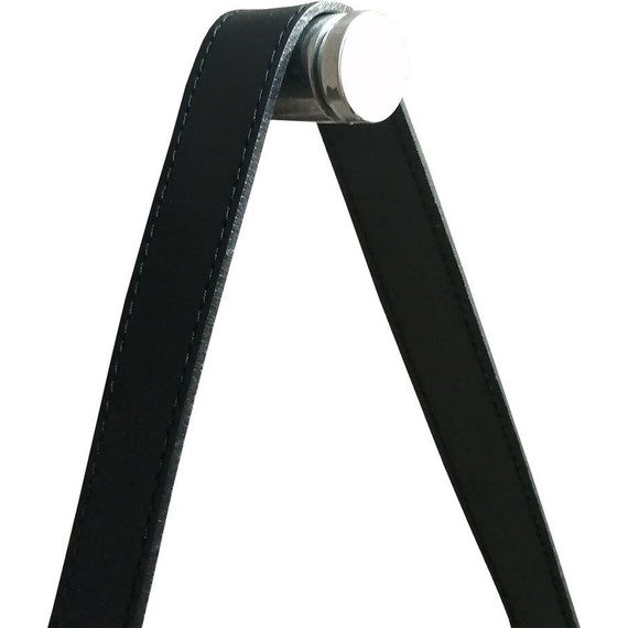 Зеркало Azario Капитан 61 см LED-00002476, чёрная кожа - фото 4