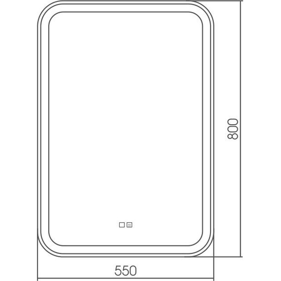 Зеркало Azario Мальта 55 см LED-00002511 - фото 5