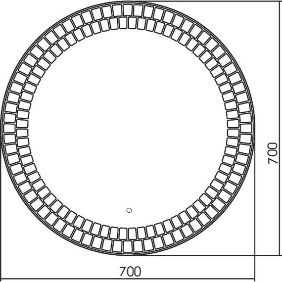 Зеркало Azario Армада 77 см LED-00002513 - фото 5