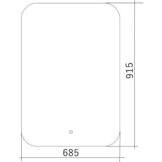 Зеркало Azario Паллада-2 68 см LED-00002339 - фото 3