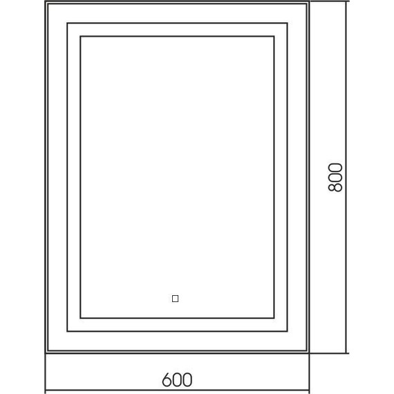 Зеркало Azario Саурон 60 см LED-00002510 - фото 5