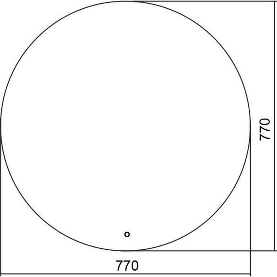 Зеркало Azario Саванна 77 см ФР-00000954 - фото 6