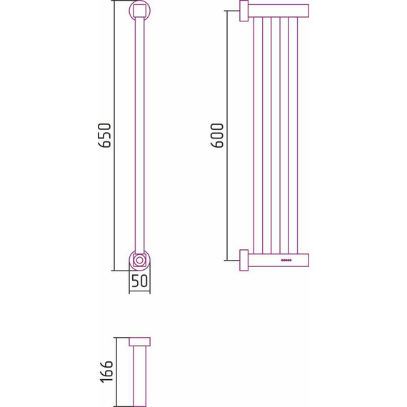 Полотенцесушитель электрический Сунержа Хорда П3 600x166 мм 00-0834-0600 - фото 8
