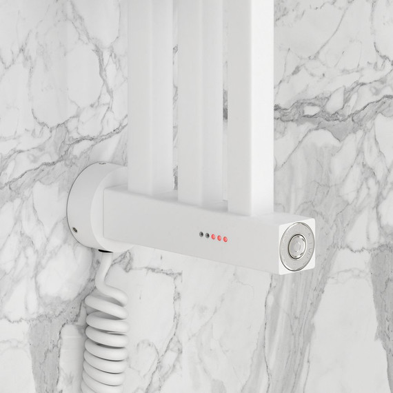 Полотенцесушитель электрический Сунержа Хорда 4.0 П3 600x166 мм 30-0834-0600, белый матовый - фото 3