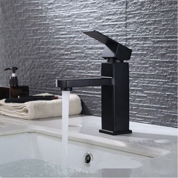 Смеситель для раковины Mixxus Kub CR0410, черный - фото 2