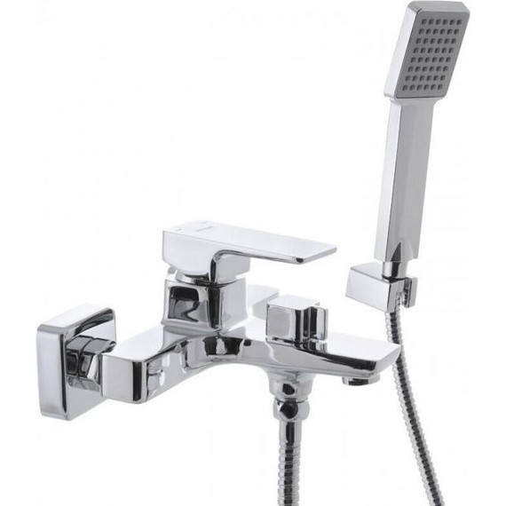 Смеситель для ванны Mixxus Premium Kvadro MP0190 с душевым гарнитуром - фото 