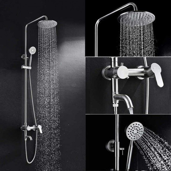 Душевая стойка Champion SAP-009-J, нержавеющая сталь SUS304 NOX - фото 2