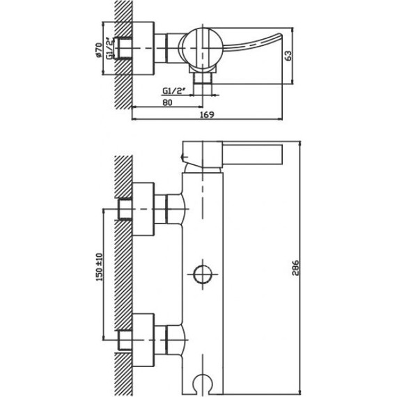 Смеситель для душа Mixxus Premium Alaska HB0770 с душевым гарнитуром - фото 2