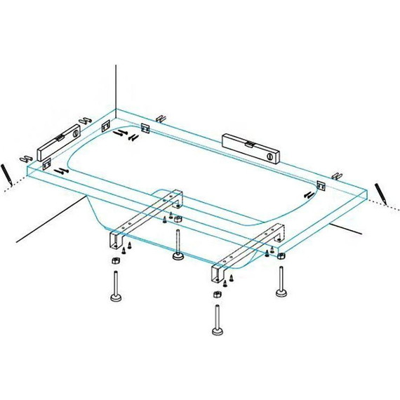 Ножки для ванны Cezares LEG-KIT-150 - фото, картинка 5 Ножки для ванны Cezares LEG-KIT-150 - фото 5