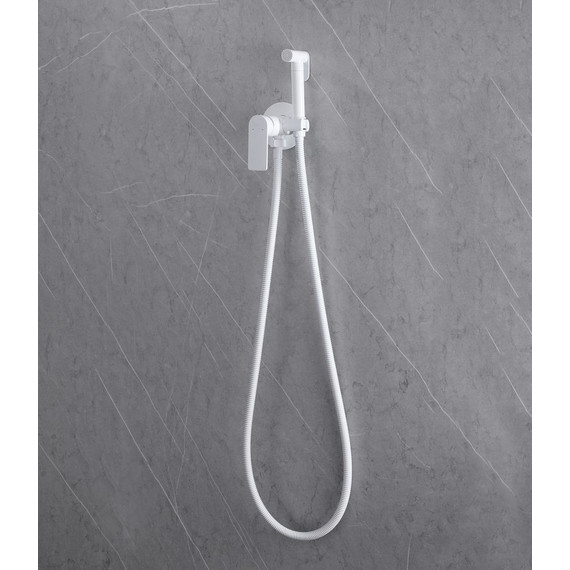 Набор для гигиенического душа Abber Weiss Insel AF8025W, белый - фото 3