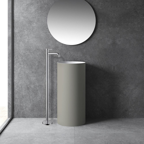 Смеситель для раковины напольный Abber Wasser Kreis AF8140, Цвет производителя: хром - фото 2