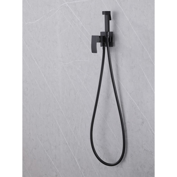 Набор для гигиенического душа Abber Wasserfall AF8625B, черный матовый - фото 3