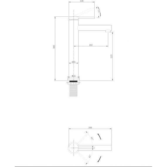 Смеситель для раковины высокий Abber Emotion AF8811G, золото матовое, Цвет производителя: золото матовое - фото 3