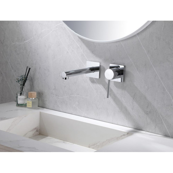 Смеситель для раковины настенный Abber Emotion AF8812 (со скрытой частью), Цвет производителя: хром - фото 2