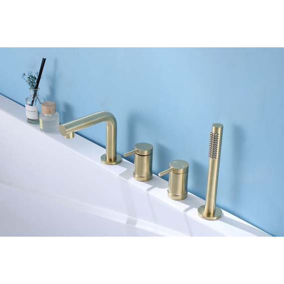 Смеситель для ванны Abber Emotion AF8813G, золото матовое, Цвет производителя: золото матовое - фото 2