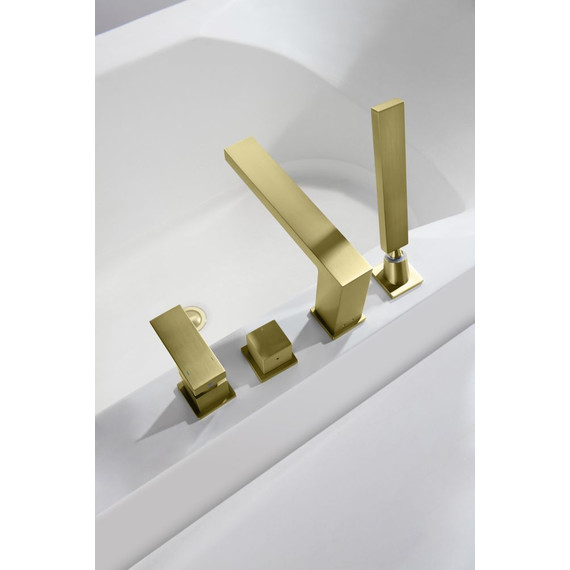 Смеситель для ванны Timo Selene 2130/17Y, золото матовое - фото 4