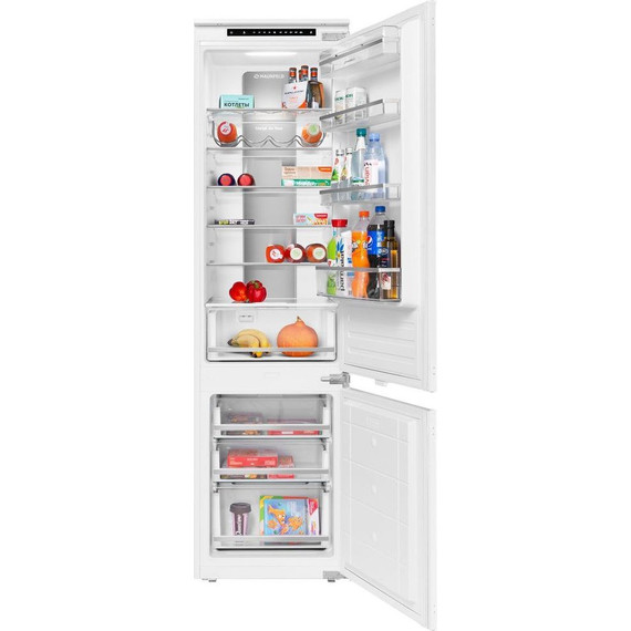 Встраиваемый двухкамерный холодильник Maunfeld MBF193NFW - фото 4