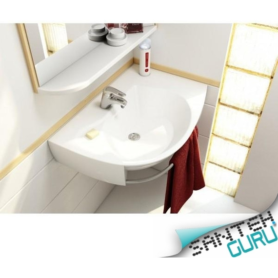 Умывальник Ravak Rosa Comfort L 78 см с полотенцедержателем XJ8L1100000 - фото 2