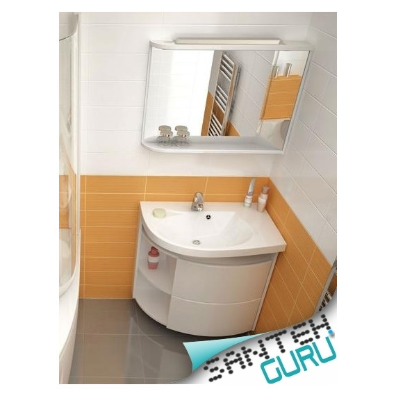 Умывальник Ravak Rosa Comfort L 78 см с полотенцедержателем XJ8L1100000 - фото 3